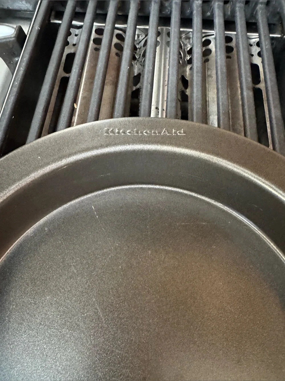 KitchenAid Carbon Steel 11” Cake Pan Nonstick Black (one)